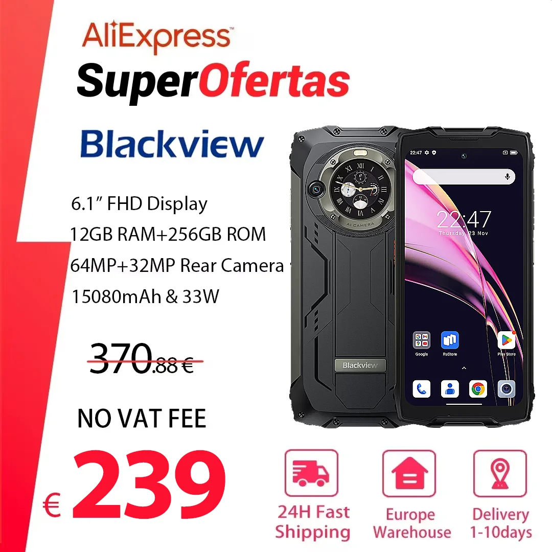 [World Premiere] Blackview BV9300 PRO Rugged Smartphone Helio G99 Android 13 Mobile Phone 24GB RAM+256GB Dual Display Cellphones