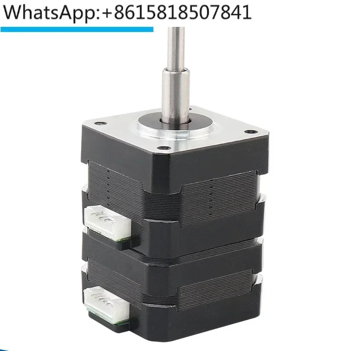 Hybrid 42 double-layer stacked stepper motor automation micro stepper motor output shaft can rotate forward and backward