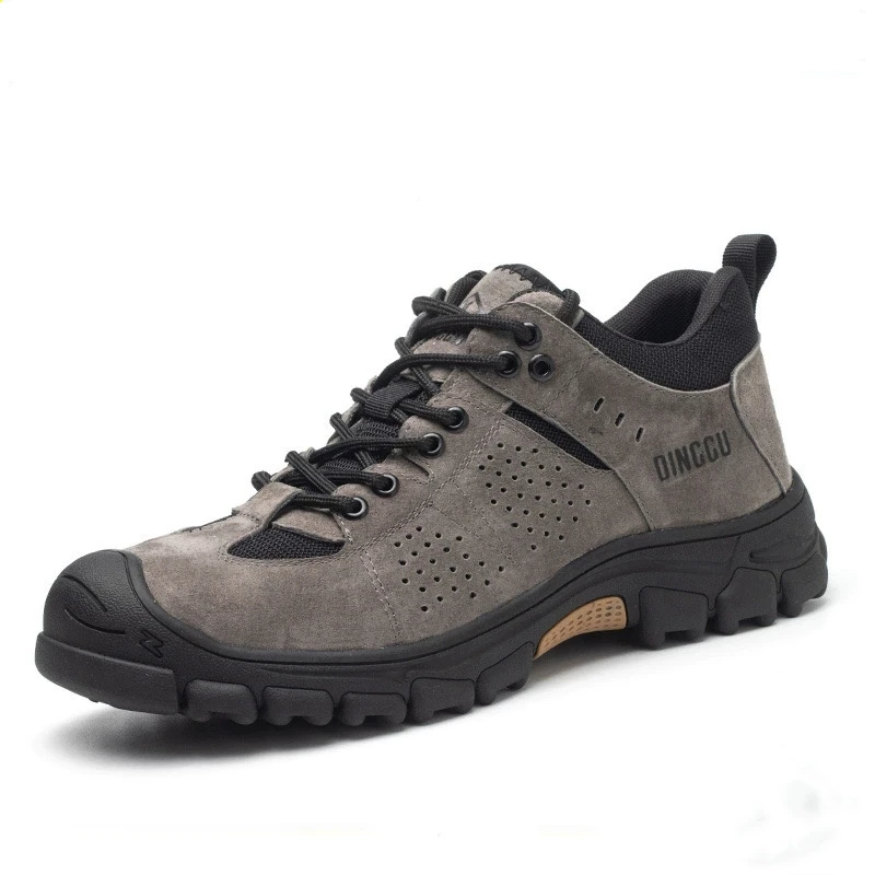 Winter men's wear-resistant safety protection, anti smashing and anti piercing steel toe shoes, work shoes wholesale