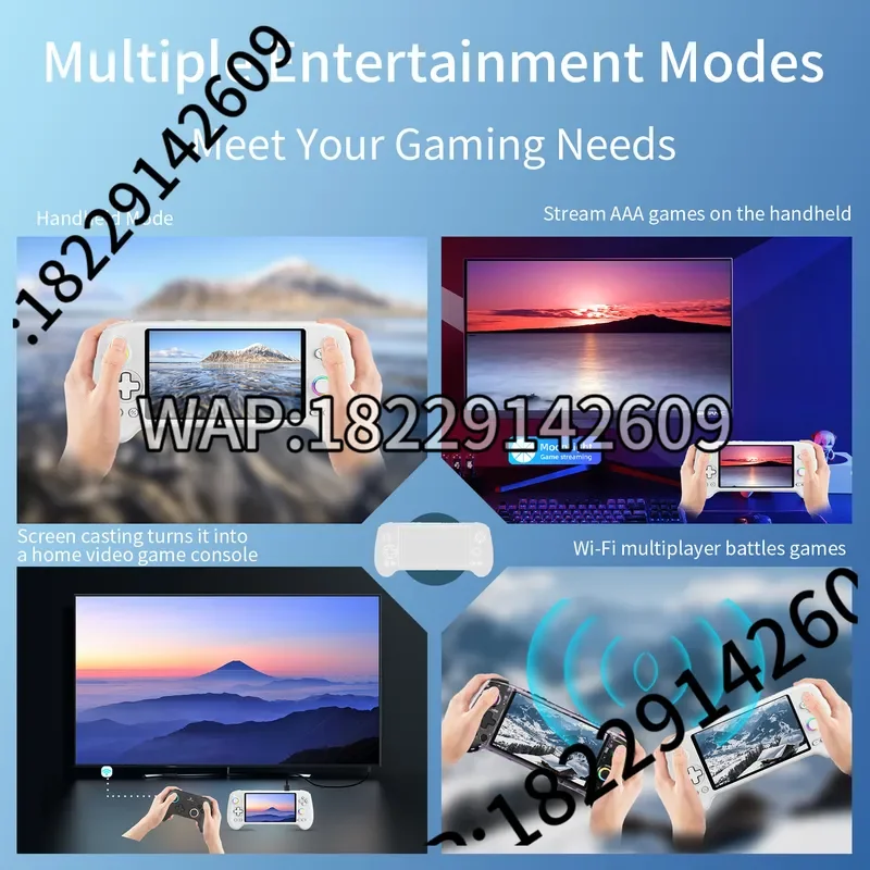 RG557 Retro Handheld Game Console Android 14 5.48 Inch AMOLED Screen Video Player High-resolution Joysticks RG 557