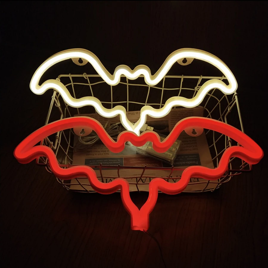 Animal Neon Light Sign LED Cat Bat Dinosaur Butterflies Swans Santa Claus Modeling Lamp Decor Room Party Festival Shop Wall Art