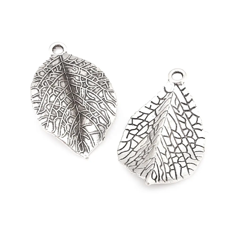 10PCS Antique Gold Color Zinc Alloy Tree leaf Charms High Quality Diy Jewelry Making Supplies Necklace Earrings Accessories