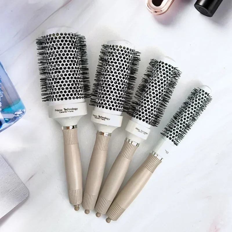 

Professional 1PC 32mm Hair Brush Comb High Temperature Resistant Ceramic Round Hair Comb For Blow Dry Salon Styling Tools ﻿