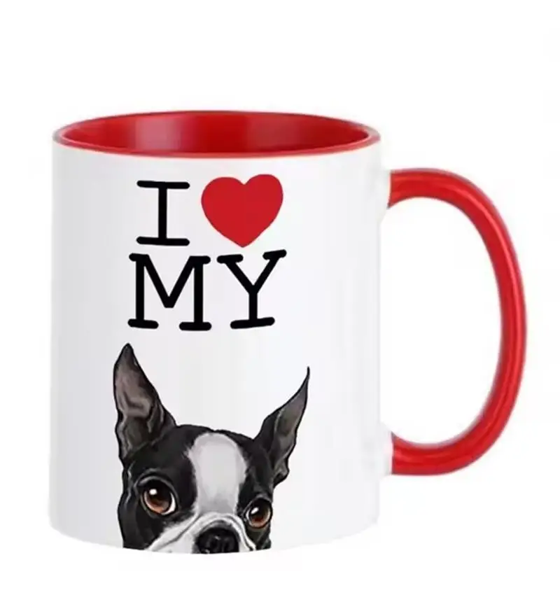 

Boston Terrier Cups Cute Dog Mugs Doggy Mugs, Coffee Mugs, Home Decal, Friend Gifts, Novelty