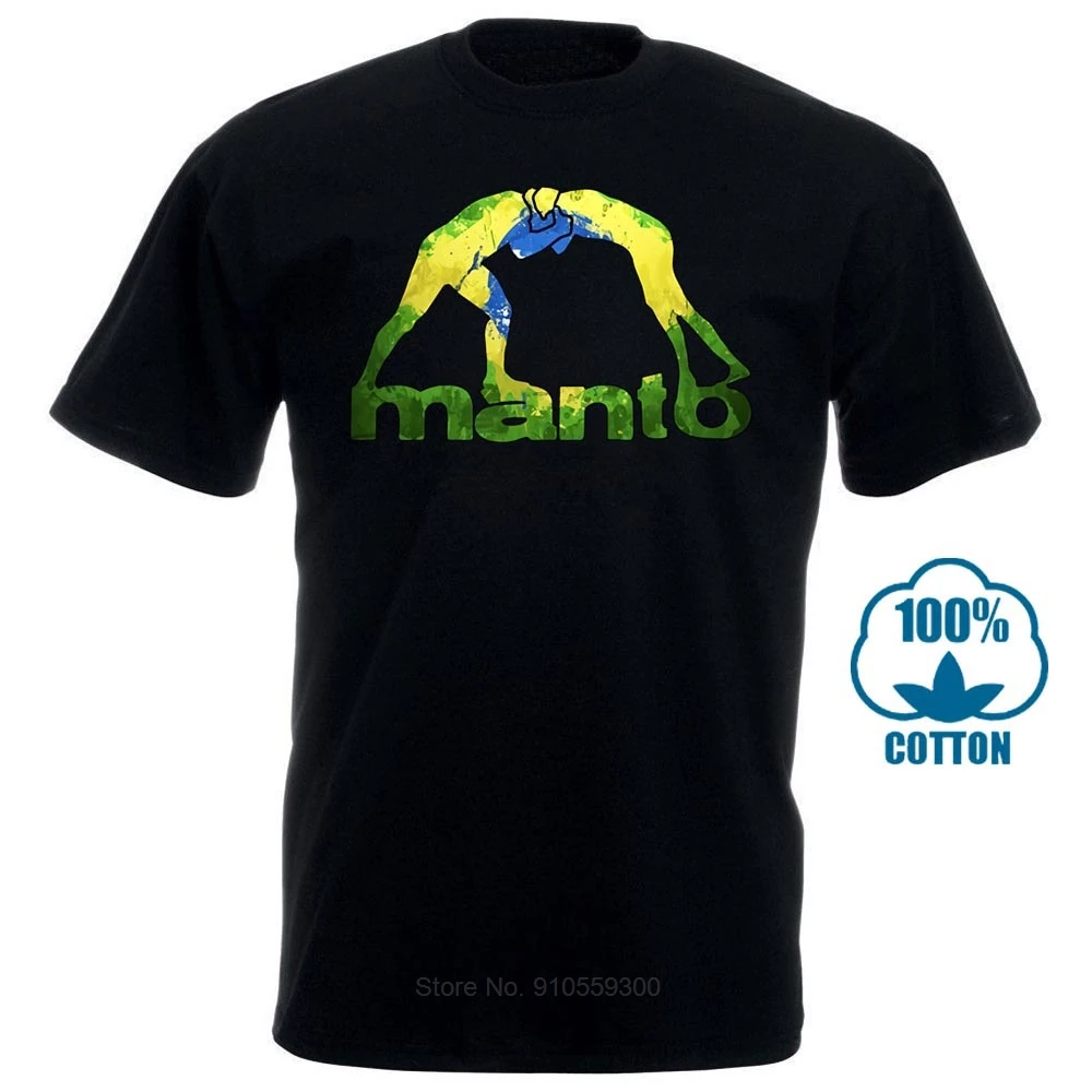 Manto Brazilian Flag Jiu Jitsu Martial Art Black T Shirt mens Tshirt S To 3Xl, 멋진 캐주얼 프라이드 T 셔츠 남성 유니섹스 패션