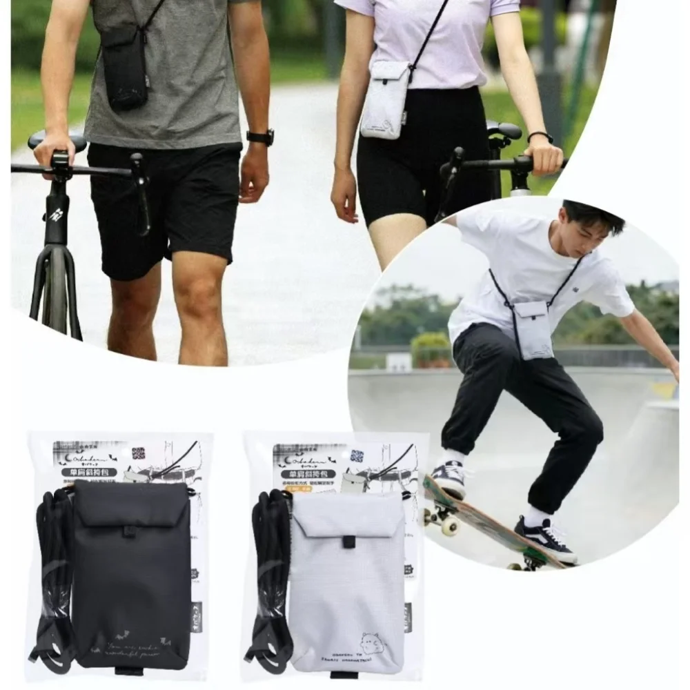 Multifunctional Storage Bags Phone Pocket Notebook Storage Pouch Portable Crossbody Bag 2 Colors Available Office Stationery