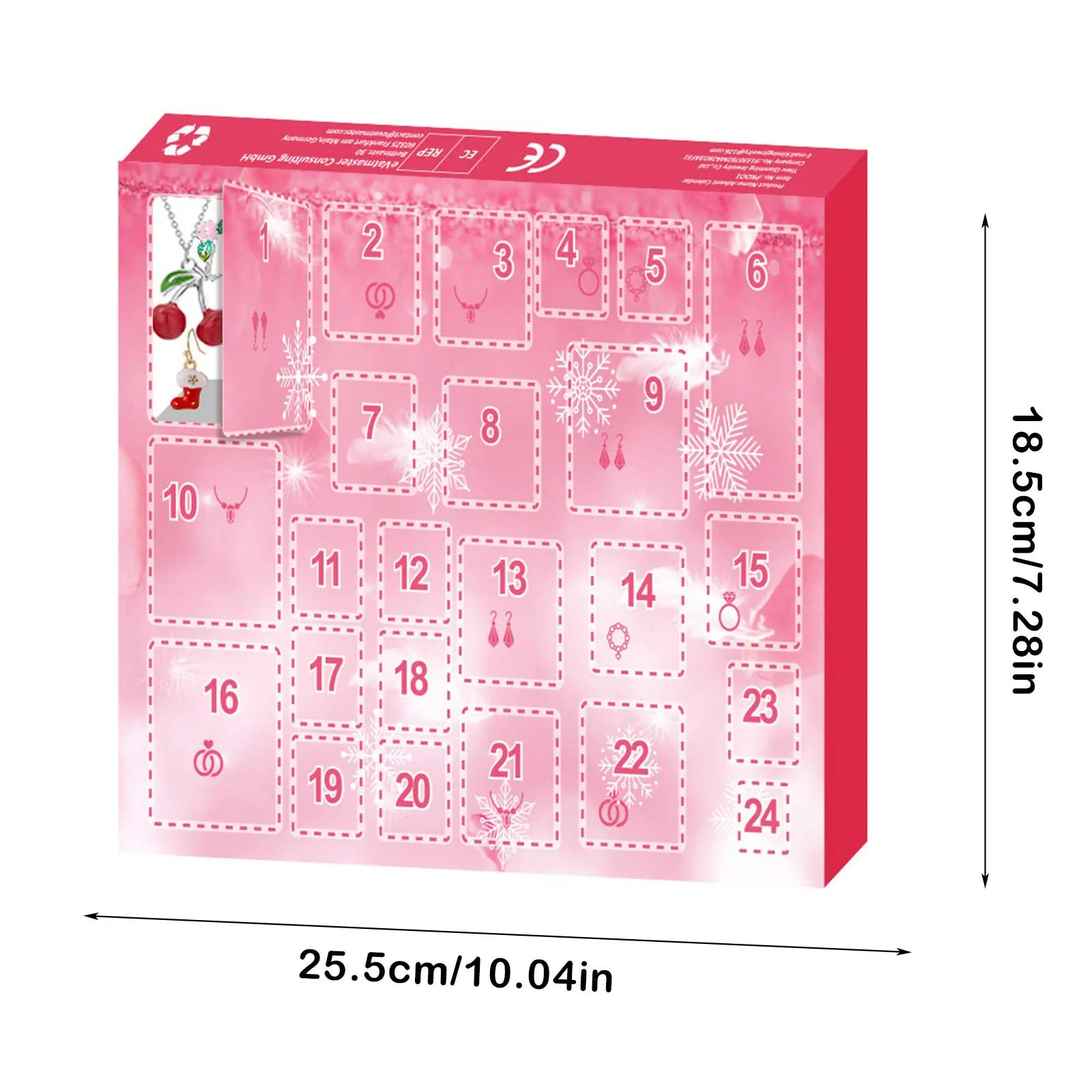 Adult Hobby Desk Countdown Christmas Advent Calendar For Kids Jewelry Set Ring Battery Operated Christmas Trees with Timer