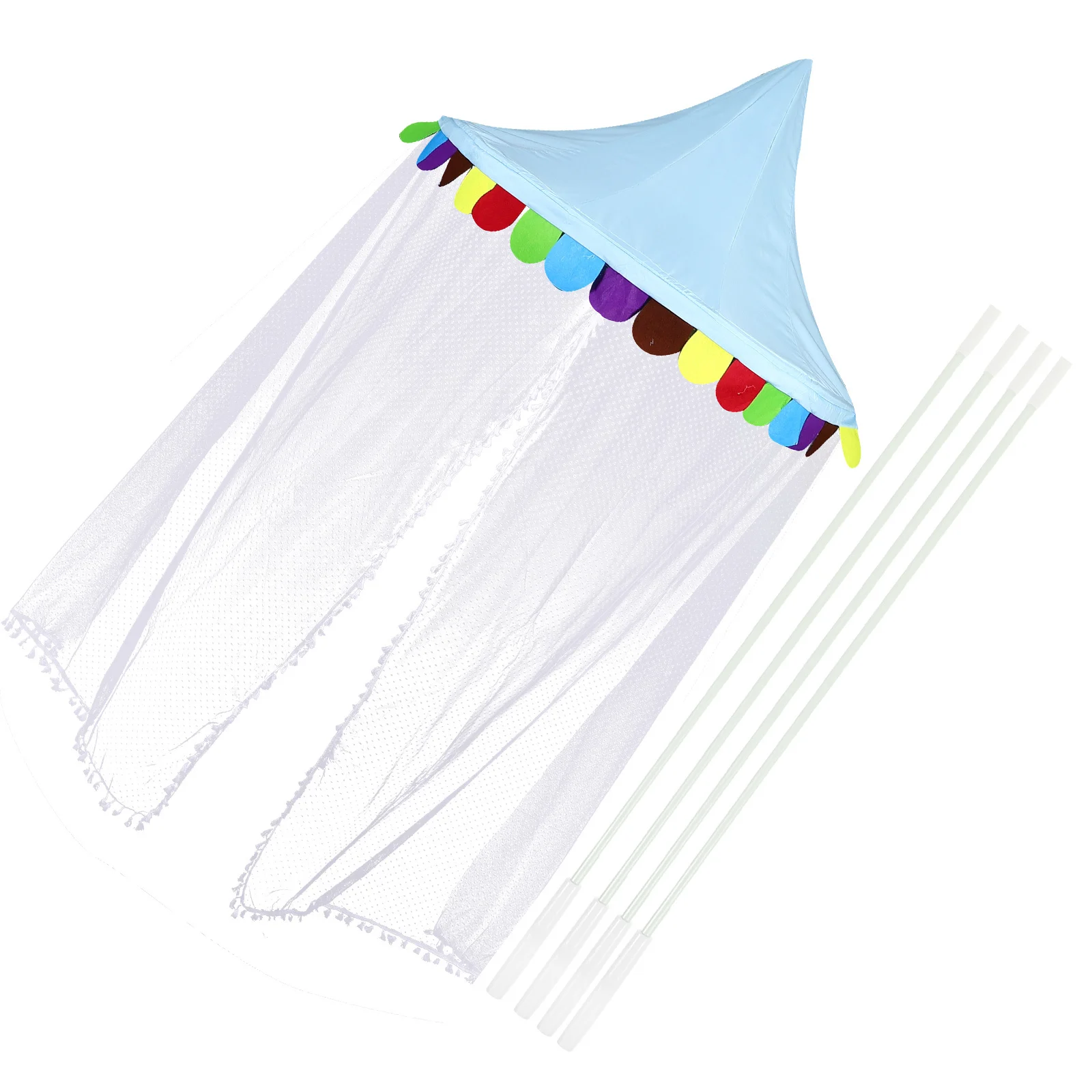 มุ้งครอบเตียงเด็ก มุ้งกันยุงสำหรับเด็กเล็ก ผ้าม่านตาข่ายทรงครึ่งวงกลม ระบายอากาศได้ดี น้ำหนักเบา ป้องกันแมลงสำหรับเด็กทารก