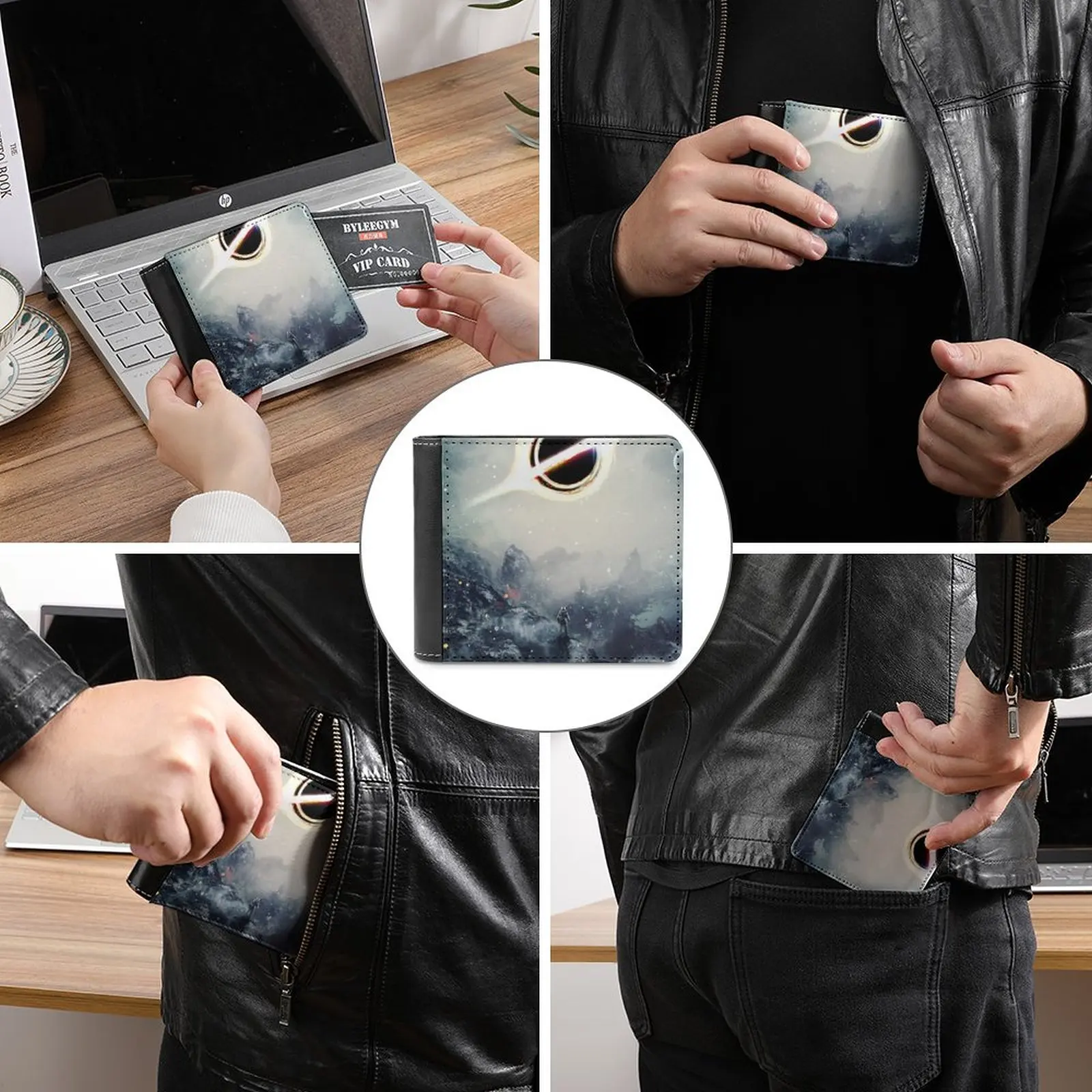 애니메이션 블루스 비즈니스 남성용 지갑 작은 돈 지갑 새로운 디자인 달러 가격 탑 지갑 일본 골목 미래 Dotonbori Tsutenkaku