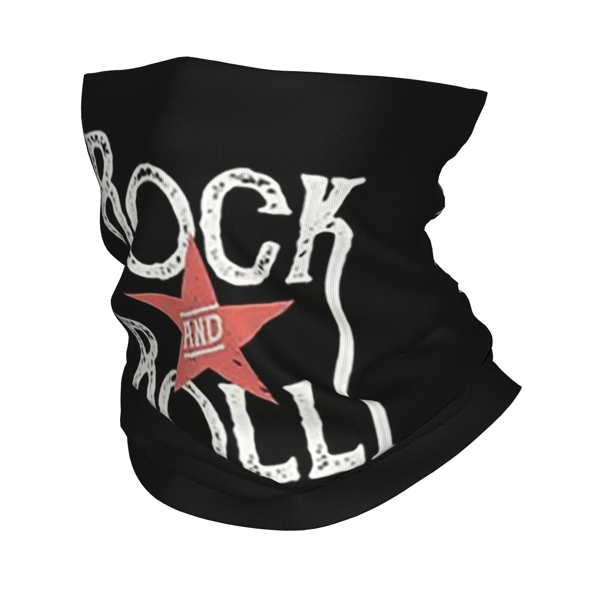 

Love Rock And Roll Print Bandana Neck Gaiter Printed Mask Scarf Warm Cycling Scarf Running Unisex Adult