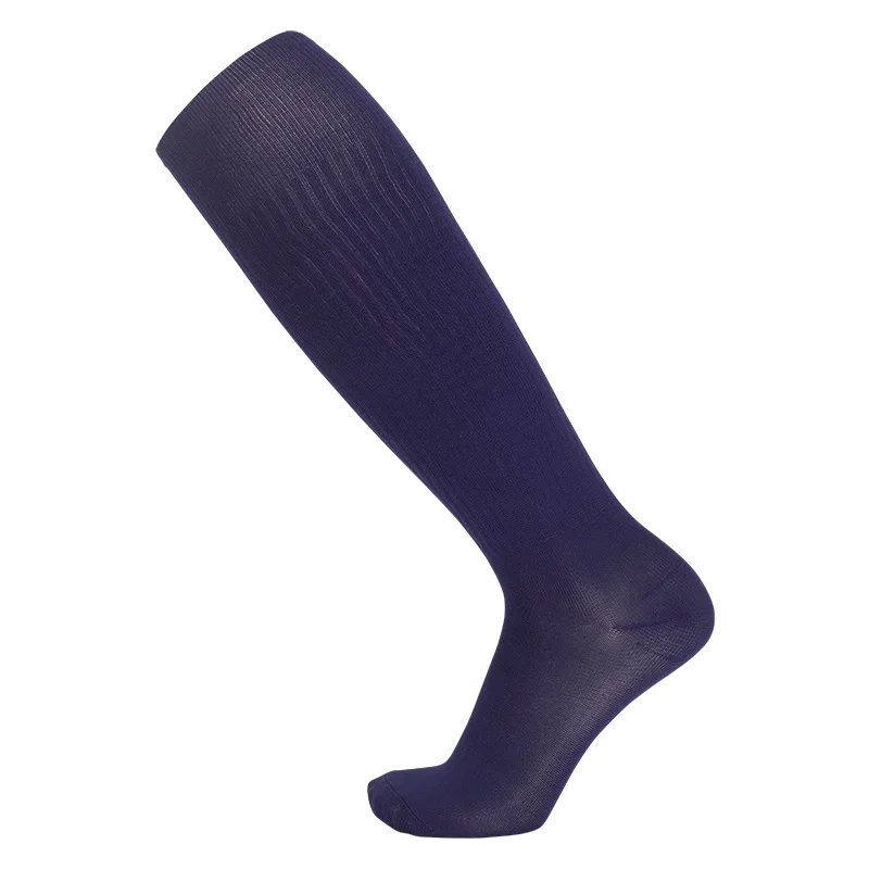 1 Paar dünne einfarbige High Tube Training Fußball Socken Herren profession elle Long Tube Sports ocken für Kinder über dem Knie