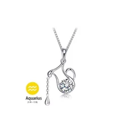 Crystal CZ Snake Pendant Necklace Temperament Silver Color Clavicle Chain Choker Necklaces For Women Wedding Jewelry