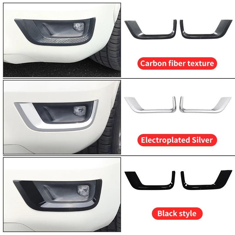 For Toyota Land Cruiser 300 2021 2022 2024 Front Fog Lamp Decoration  Strip LC300 Exterior Chrome Accessories upgraded Tuning