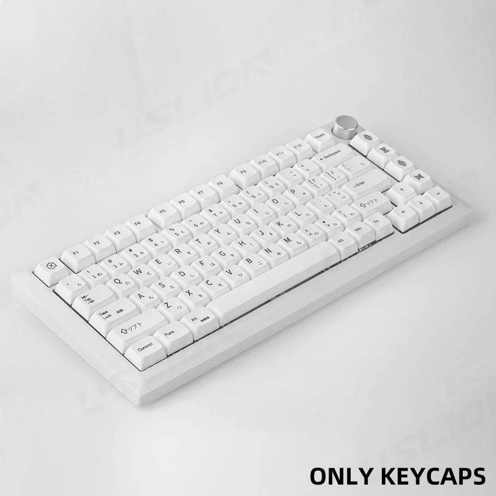 127 tasti Eanglish stile minimalista giapponese semplici tappi per chiavi bianchi profilo XDA Keycaps PBT Kit interruttore MX tastiera meccanica