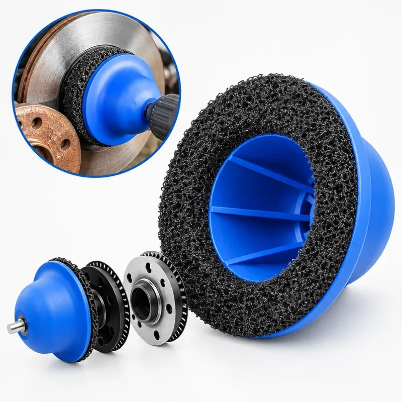 For Wheel Hub Sander Hand Brake Disc Cleaning Sanding Discs Rust Removal Paint Grinding Automotive Sheet Metal Back Buckle