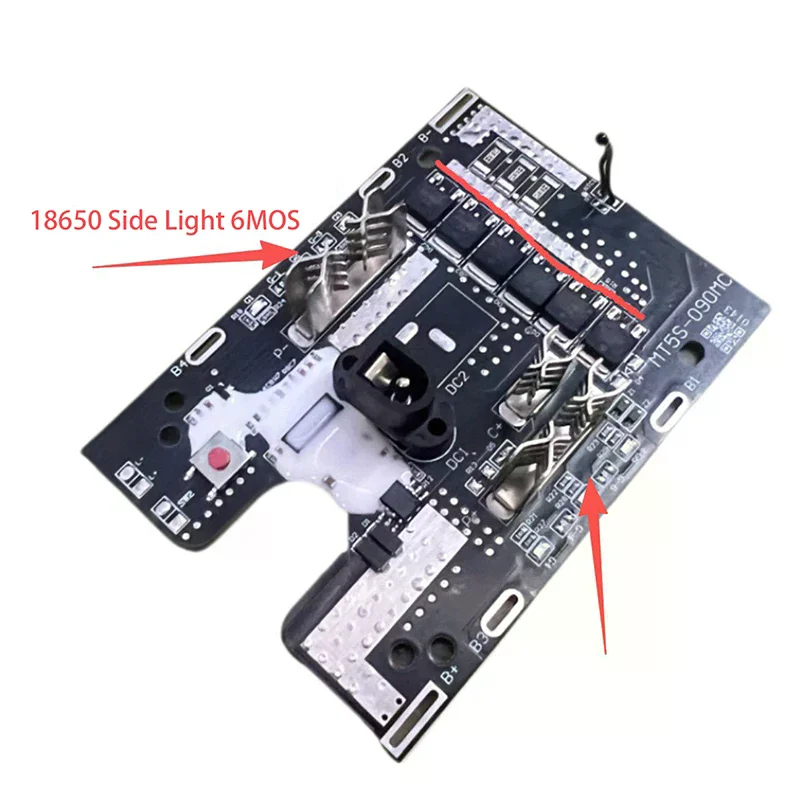 

Для 18650 3, сплав с контролем температуры, боковые фонари, защитная плата, подходит для электрических ножниц, угловой шлифовальной машины