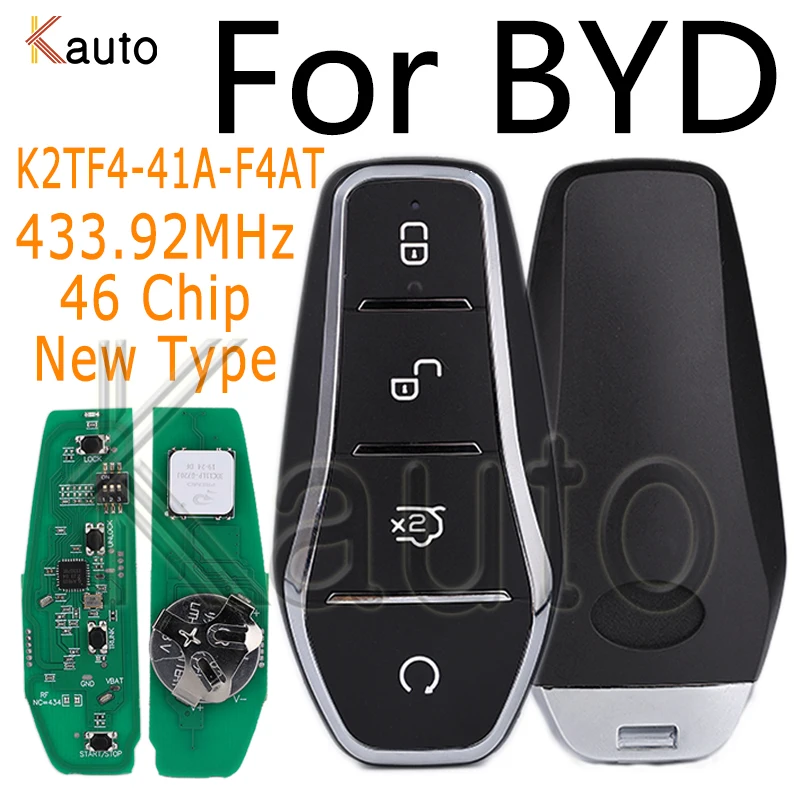 

Car Remote Control Key For BYD Qin PLUS DM-i Qin PLUS EV Yuan PLUS SON ID46 Chip 433.92MHz Keyless Go K2TF4-41A-F4AT Car Key
