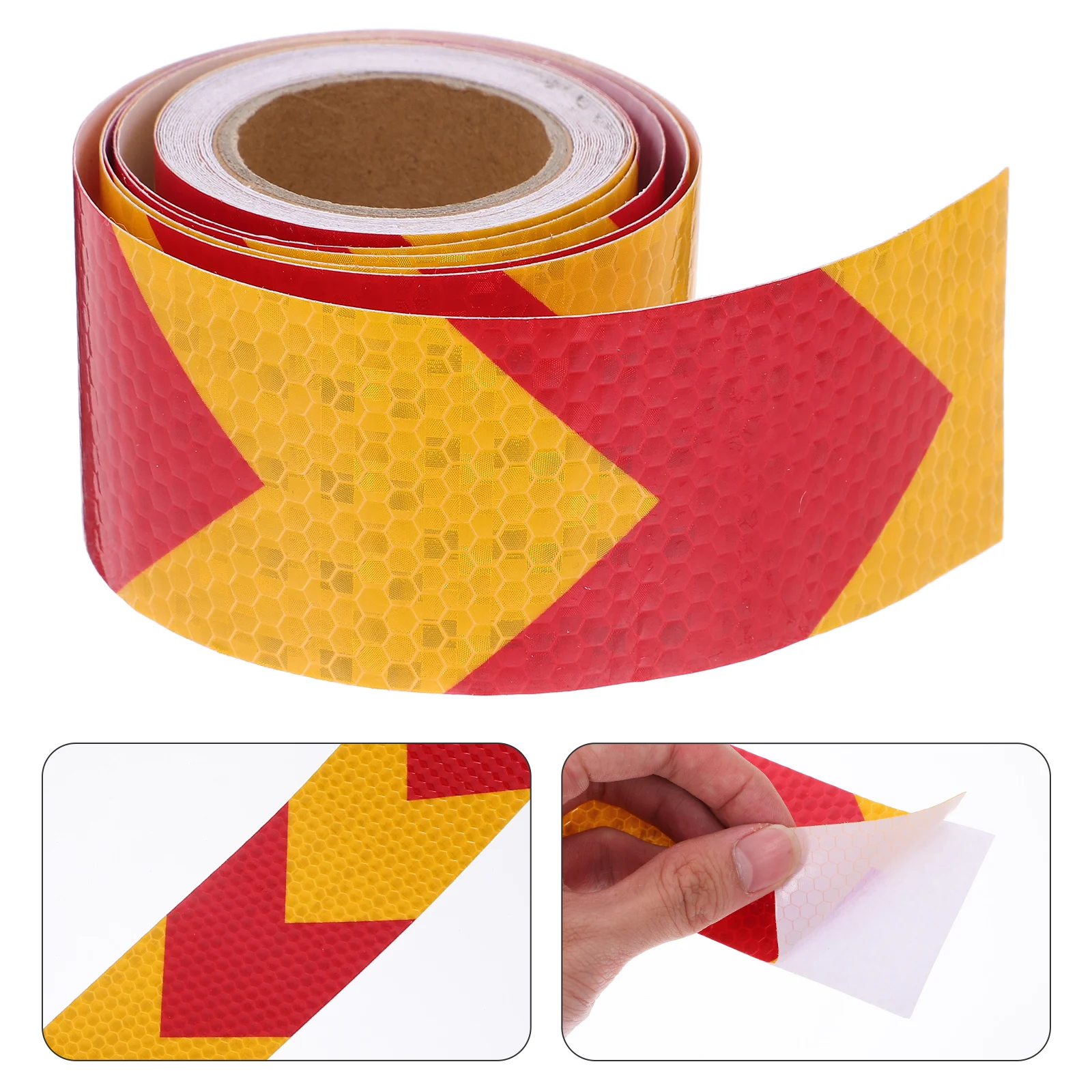 

1 Roll Reflective Warning Safety Tape High Visibility Adhesive Strip For Cars Trucks Trailers Bicycles Motorcycles Outdoor