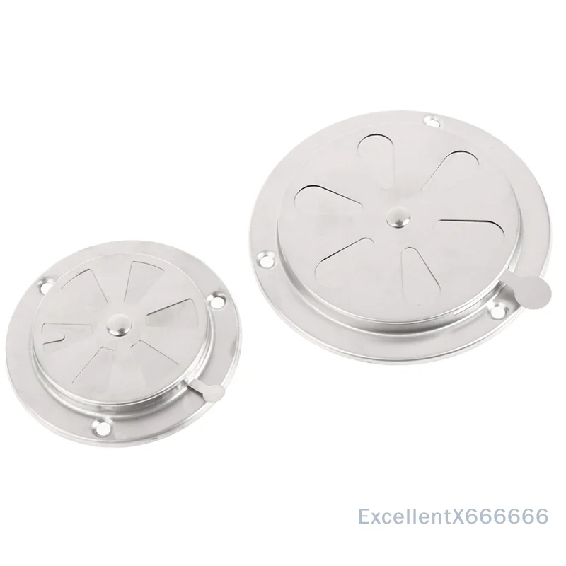 95/125mm BBQ Grill Smoker Exhaust Vent Stove Adjustable Air Vent Grille Round Ducting Ventilation Grilles Cover 4