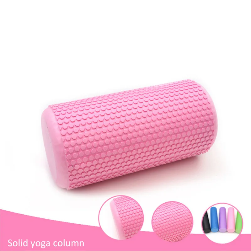 1Pc 30*15CM Yoga Pilates Foam Roller Gym Fitness Back Roller Yoga Exercise Muscle Massage Roller EVA Yoga Column For Home Sports