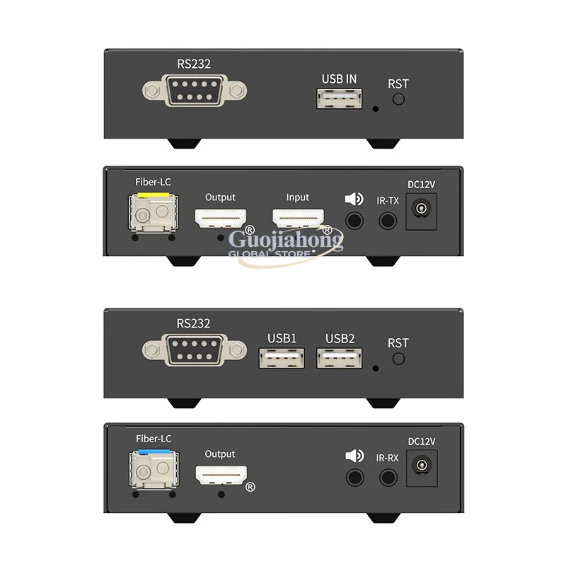 eKL 4KHFKU100 optical transceiver  4K60 USB fiber extender 20KM LC fiber single mode