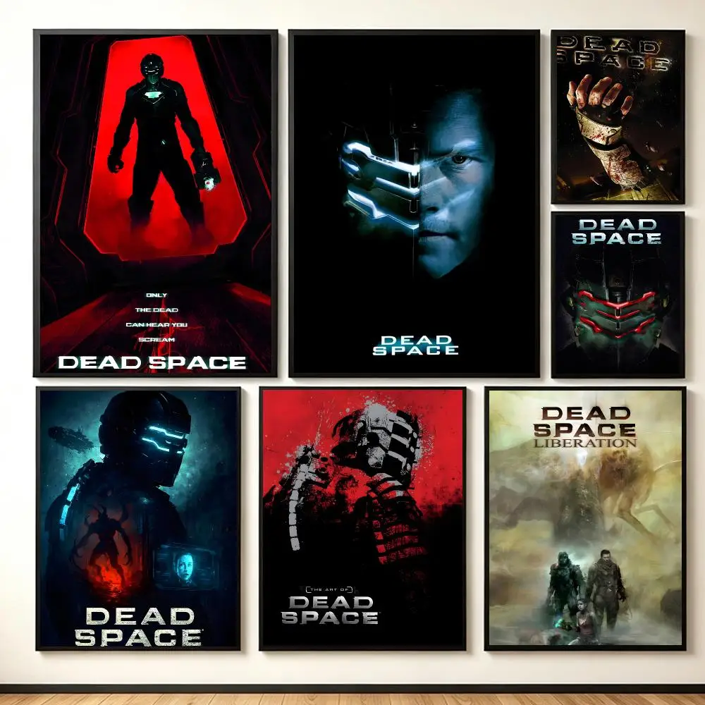 Horror Game D-Dead Space Poster Lightweight Self‑Adhesive PP Wall Decal for Study Living Room Bedroom Decor Gift