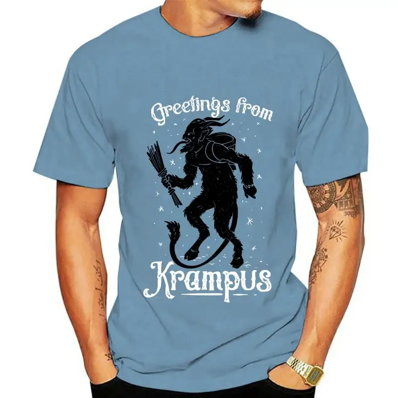 GREETINGS FROM KRAMPUS DEMON FOLKLORE SANTA CHRISTMAS XMAS KIDS T-SHIRT 3-15 YRS