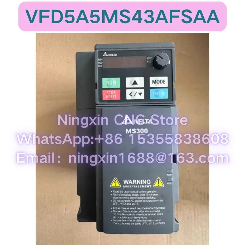 Used VFD5A5MS43AFSAA Inverter Functional test OK Fast delivery