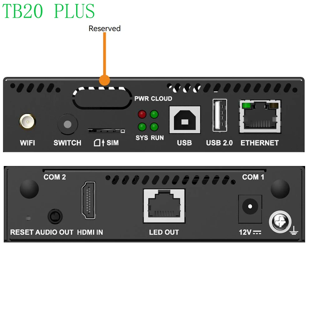 Novastar TB10 TB20 TB30 TB40 TB50 TB60 Multimedia Playback Box USB Port WiFi Controller HUB75 RGB Module LED Display Screen