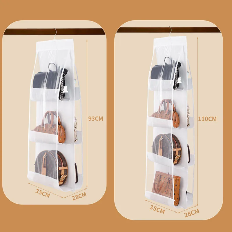 قطعة واحدة من منظم حقيبة التعليق متعدد الطبقات موفر للمساحة - مادة متينة غير منسوجة، لحقائب اليد والمحافظ والإكسسوارات #5