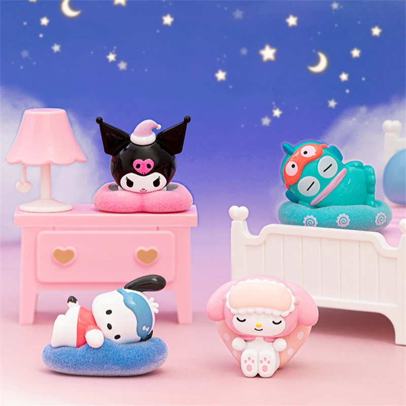 Sweet Dream Kuromi PomPomPurin Cinnamoroll My Melody Hangyodon Pochacco Action Figure Toys Dolls Kids Girls Gifts Collection