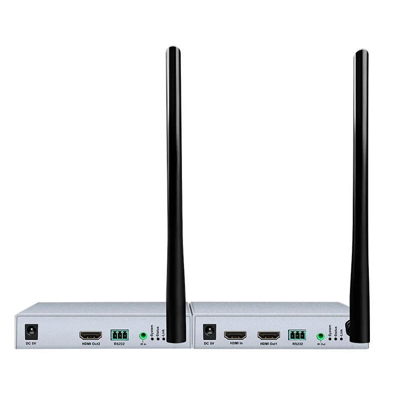 DTECH 5GHz  Wireless Wifi HDMI Audio Video 1 Sender 4 Receiver Kit With IR Wireless HDMI Extender Transmitter and Receiver