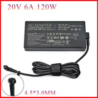 Cargador para ordenador portátil Asus, adaptador de CA de 20V, 6A, 120W, 4,5x3,0mm, ADP-120CH B, UX564EH, UX564EI, UX564PH, M6500QB, M6500QH, M6500QE, M6500QC
