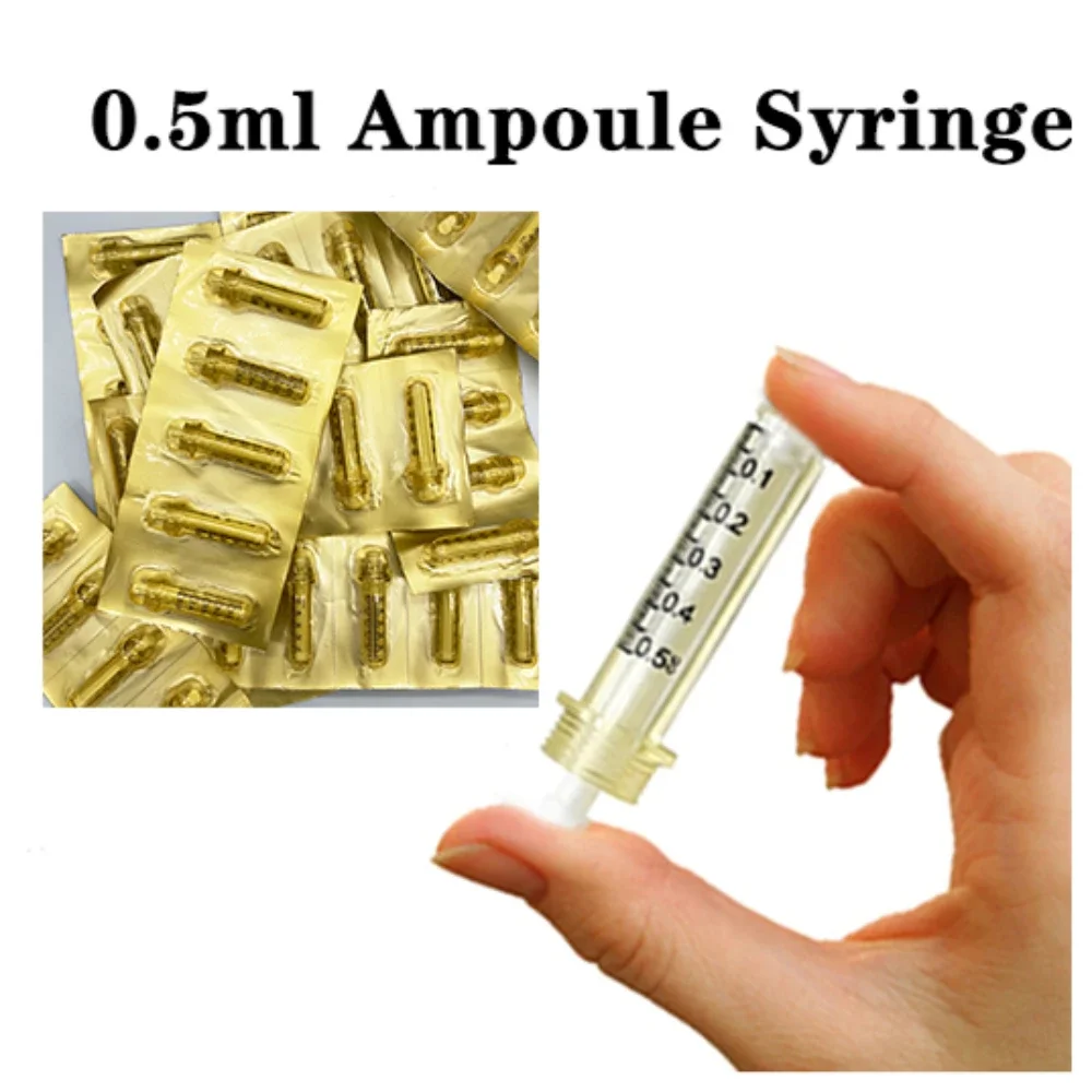 0.5ml Wholesale Hyaluronic Acid Ampoule Syringe Needle For Anti Wrinkle Lip injection hyaluron gun atomizer hyaluron pen tool