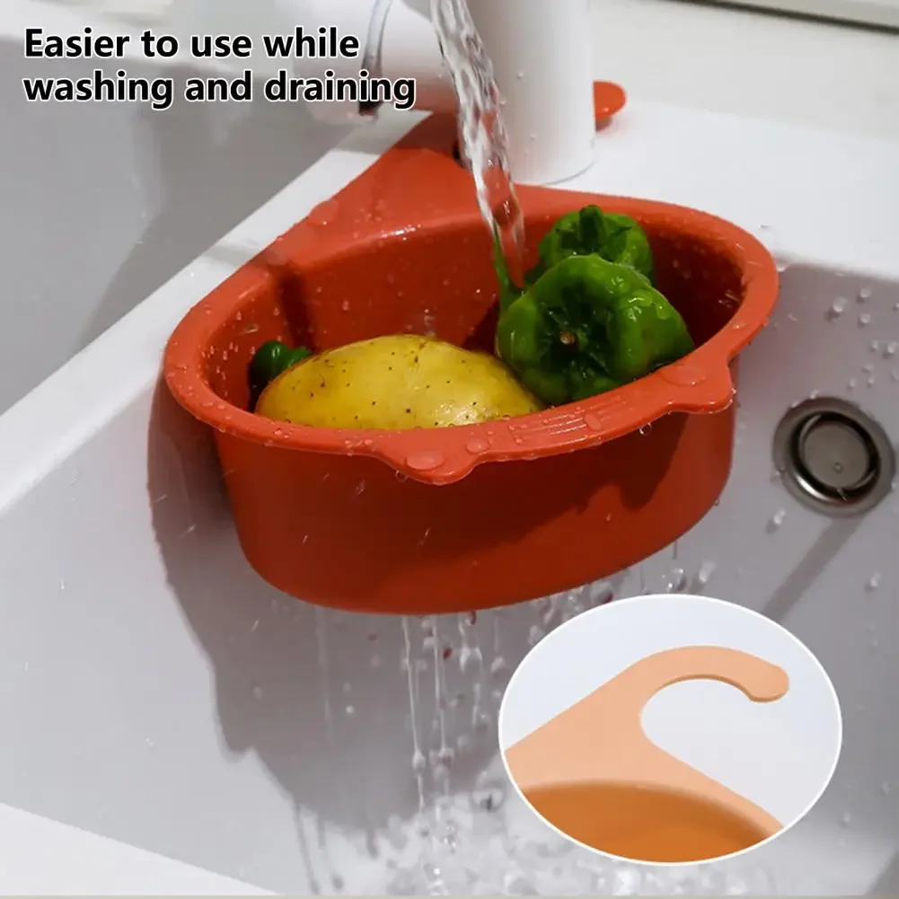 Sink Strainer Fruit Vegetable Sink Filter Basket Multifunctional Hanging Filter Leftover Garbage Filter Cartoon Kitchen Tools