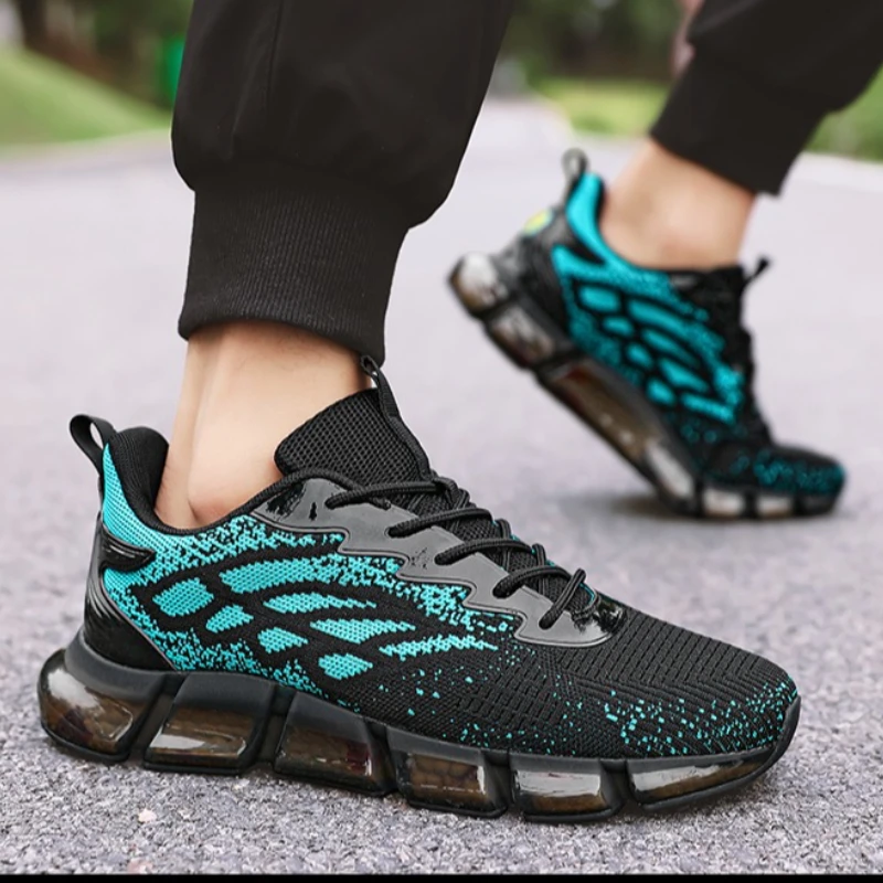 

Летние Feizi, двухцветные, на плоском каблуке, с круглой головкой, на шнуровке, сверхлегкие мужские повседневные спортивные кроссовки большого размера на шнуровке для бега на открытом воздухе