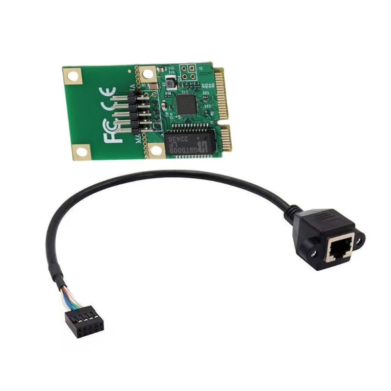 Tarjeta red con cable MINI PCIE Gigabit escritorio Tarjeta red RJ45 1000