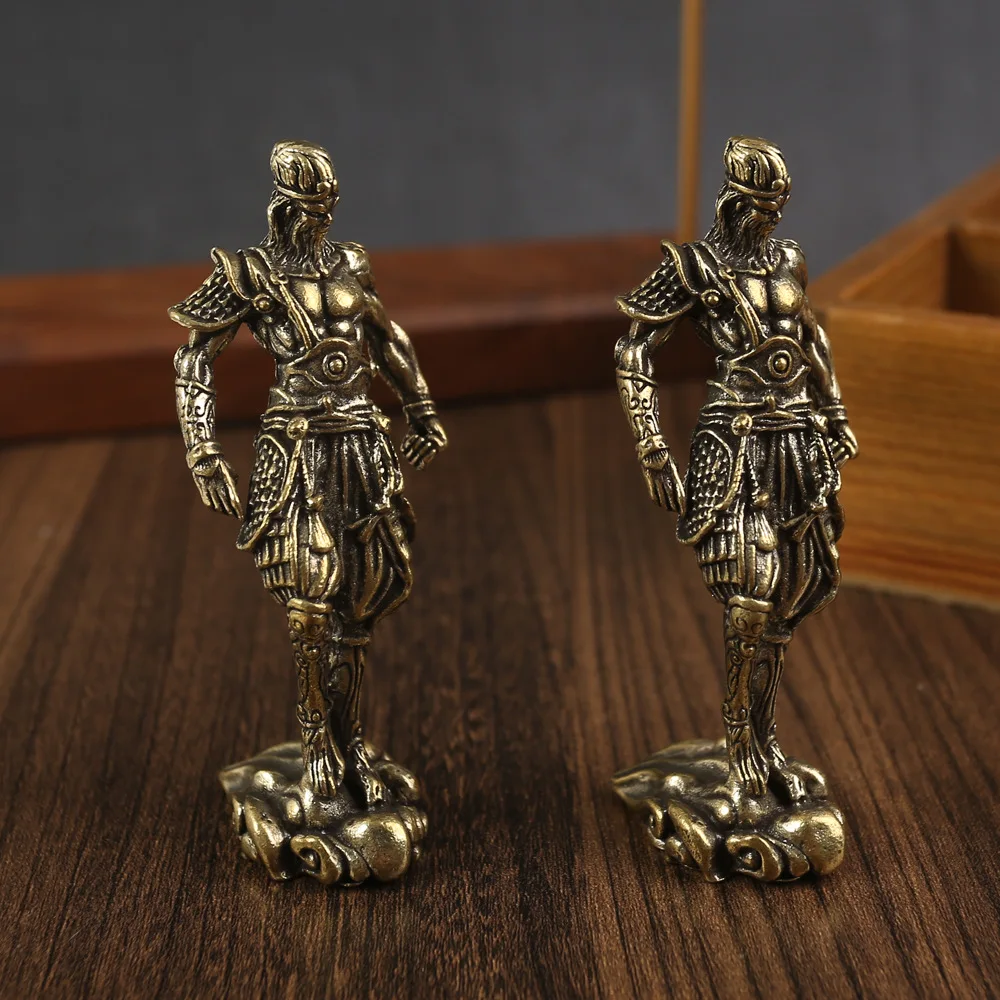 Brass Dou Defeats Buddha Qitian Great Sage Decoration Table Top Pure Copper Sun Wukong Living Room Decoration Office Decoration