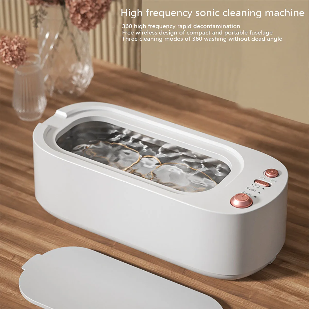 

450ML Ultrasonic Cleaning Machine High Frequency Vibration Cleaner Washing Tool Portable Watch Jewelry Glasses Braces Cleaner