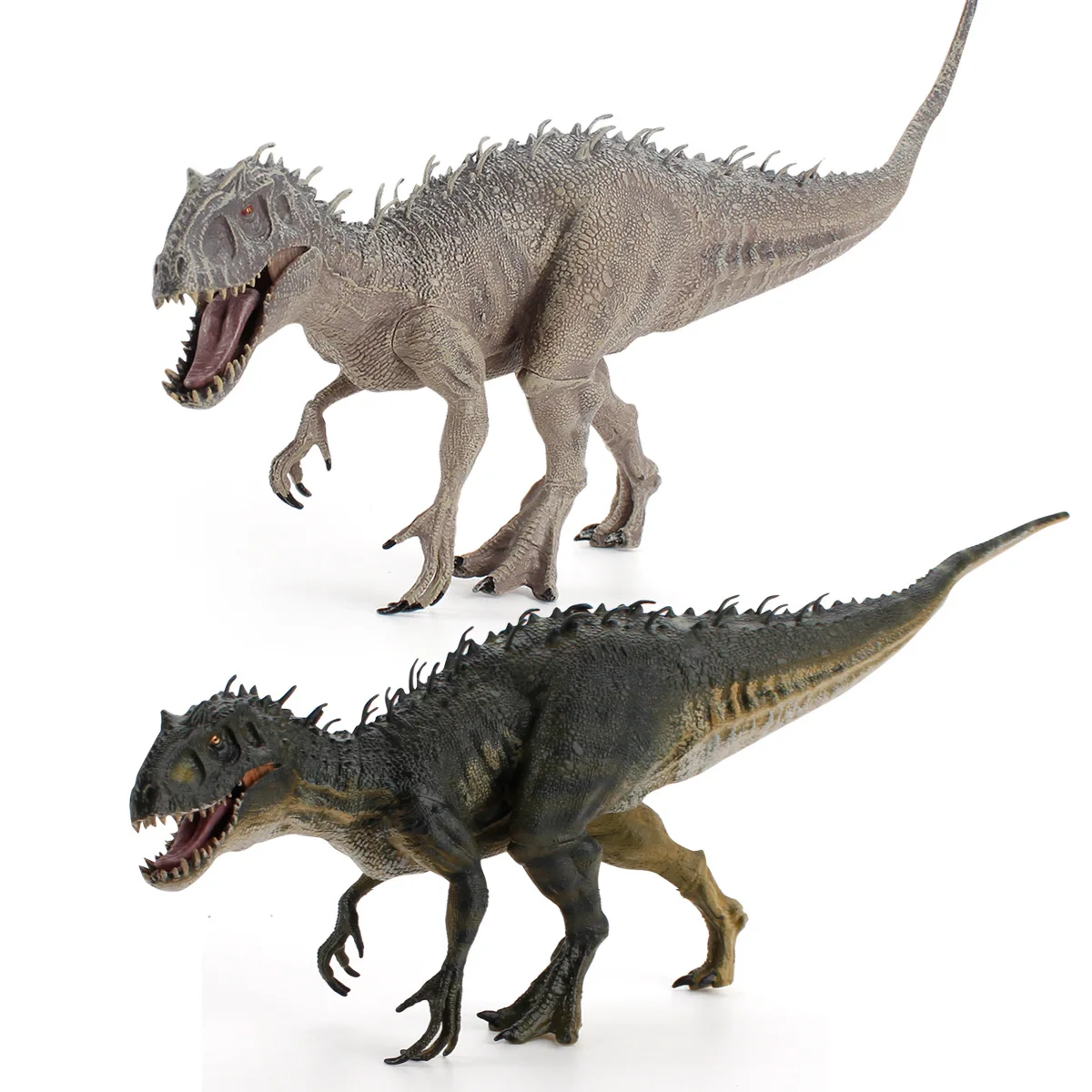 Modelo de Dinosaurio Indominus Rex Grande, Cuerpo Sólido con Barbilla Móvil, Figura de Acción de Tiranosaurio Rex Estilo Película