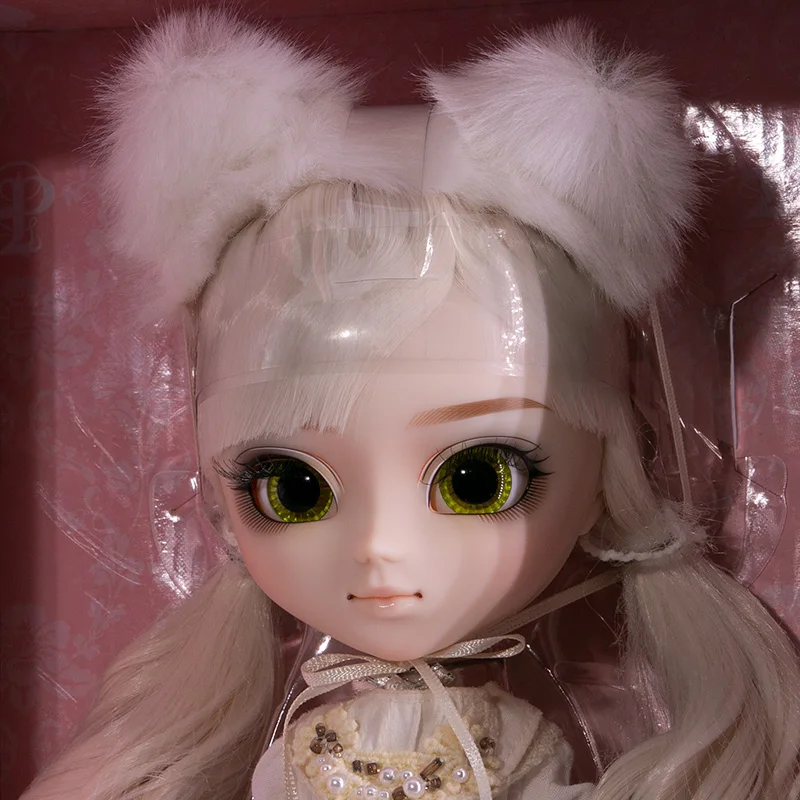 Groefpullip Collectie Pop Nana-Chan Nanachan Witte Kat Meisje P-144 Lengte 310Mm Abs Nieuw In Doos Misschien Hebben Lichte Gebreken