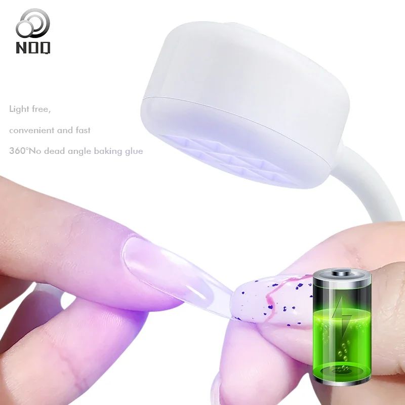 مجموعة أظافر قابلة لإعادة الشحن بالأشعة فوق البنفسجية LED، ضوء الأشعة فوق البنفسجية لأظافر الجل بدون استخدام اليدين، ضوء الأشعة فوق البنفسجية الصغير لأظافر الجل مع حامل فرشاة الأظافر