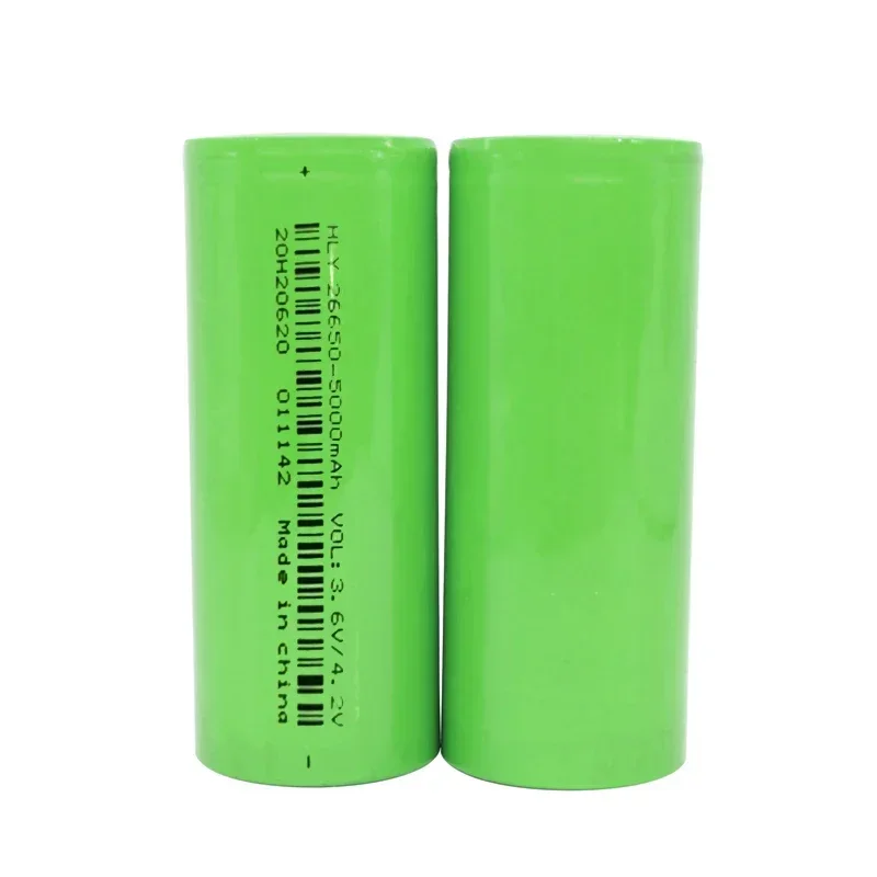 26650battery High Capacity 26650 5000mah 3.7V Li-ion for Flashlight Power batteries 26650 lithium rechargeable battery