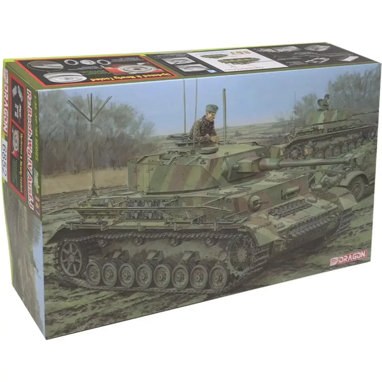 

DRAGON 6852, немецкий танк для наблюдения Pz.Kpfw.IV времен Второй мировой войны, Ausf.J, поздное/среднее производство