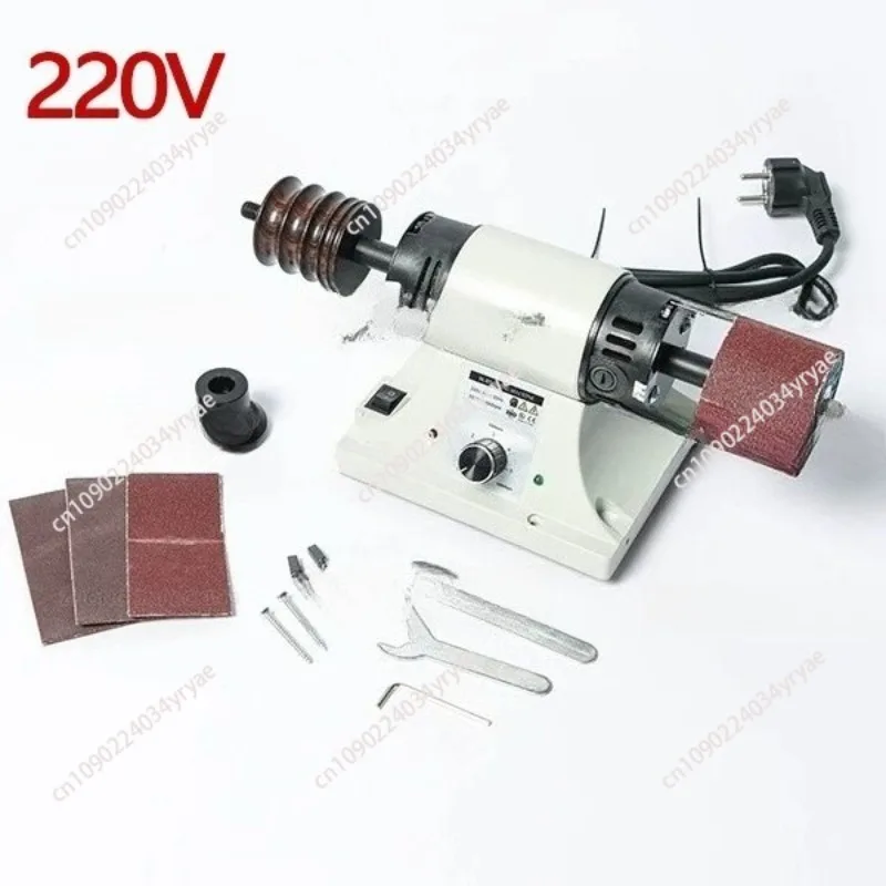 110V/220V Small Electric Leather Polishing Machine DIY Manual Leather Art Edge Grinding Machine For Leather Polishing