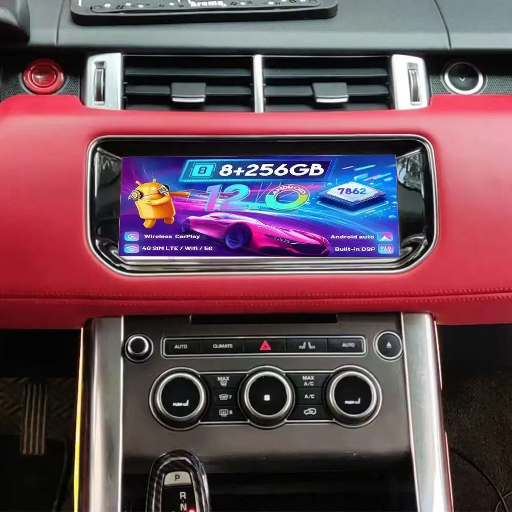 Android Car Radio LCD Climate AC Panel Air Conditioner Control For Land Rover Evoque L551 2012-2018 Multimedia Player GPS Unit