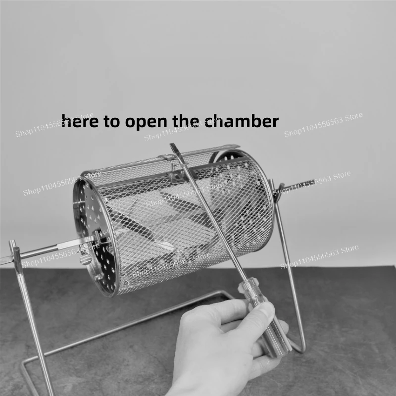 Uso manual ou uso elétrico máquina de cozimento torrador de nozes de grãos de café de aço inoxidável