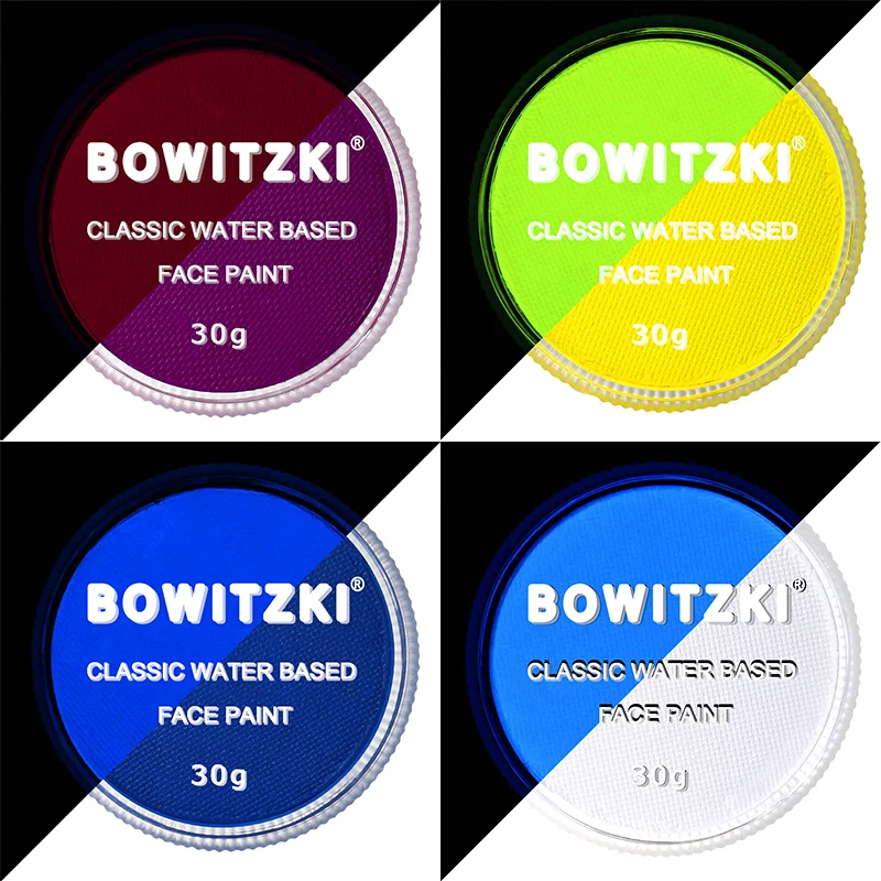 

Bowitzki 30g Neno Fluorescent Face Paint Body Paint Hypoallergenicity For Paint Children's Caritas And Professional Facial Paint