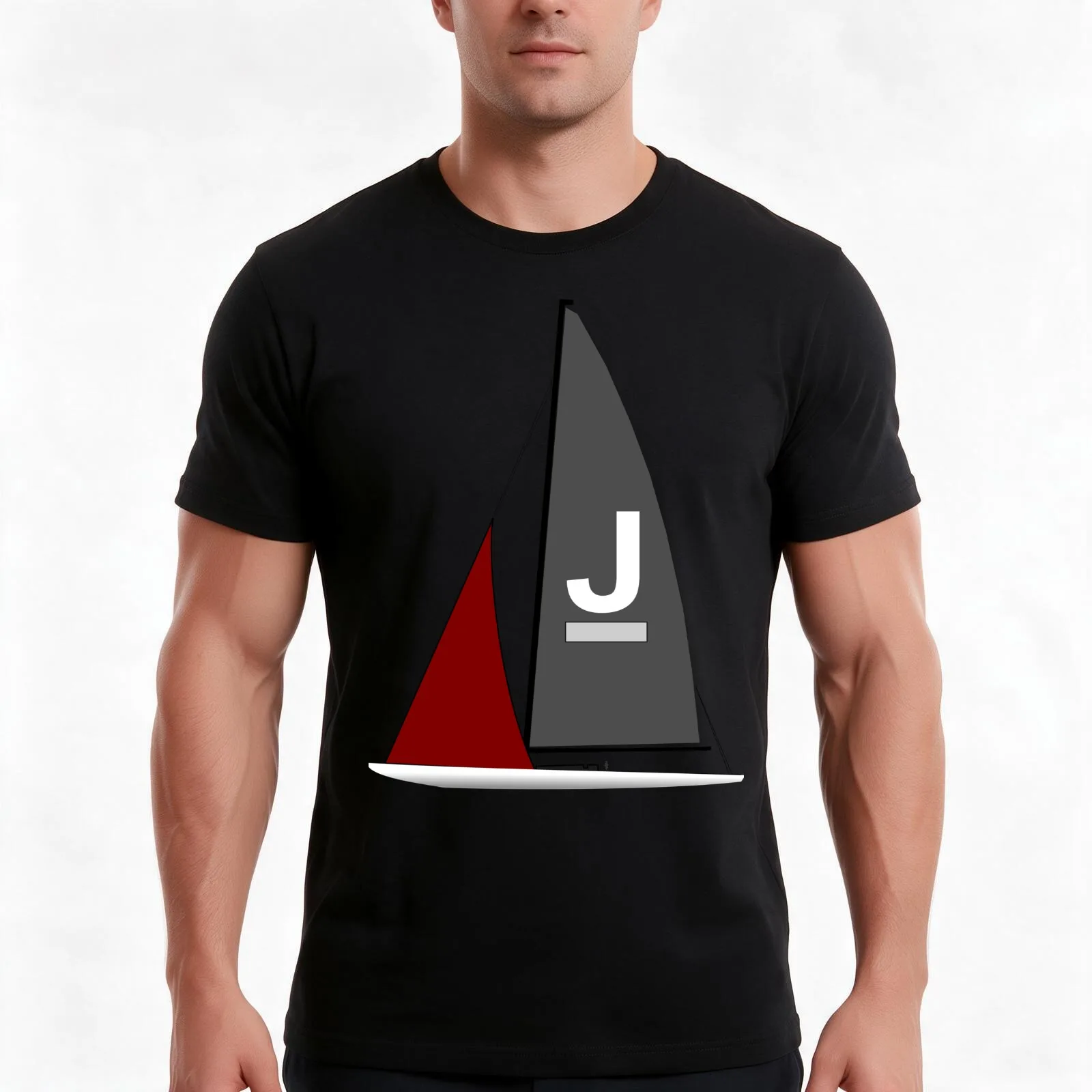 J Boat -J Class Sailing Yacht T-Shirt, Summer Casual Cotton Tee, Oversized Streetwear Tops, Vintage Graphic Print, 100% Cotton
