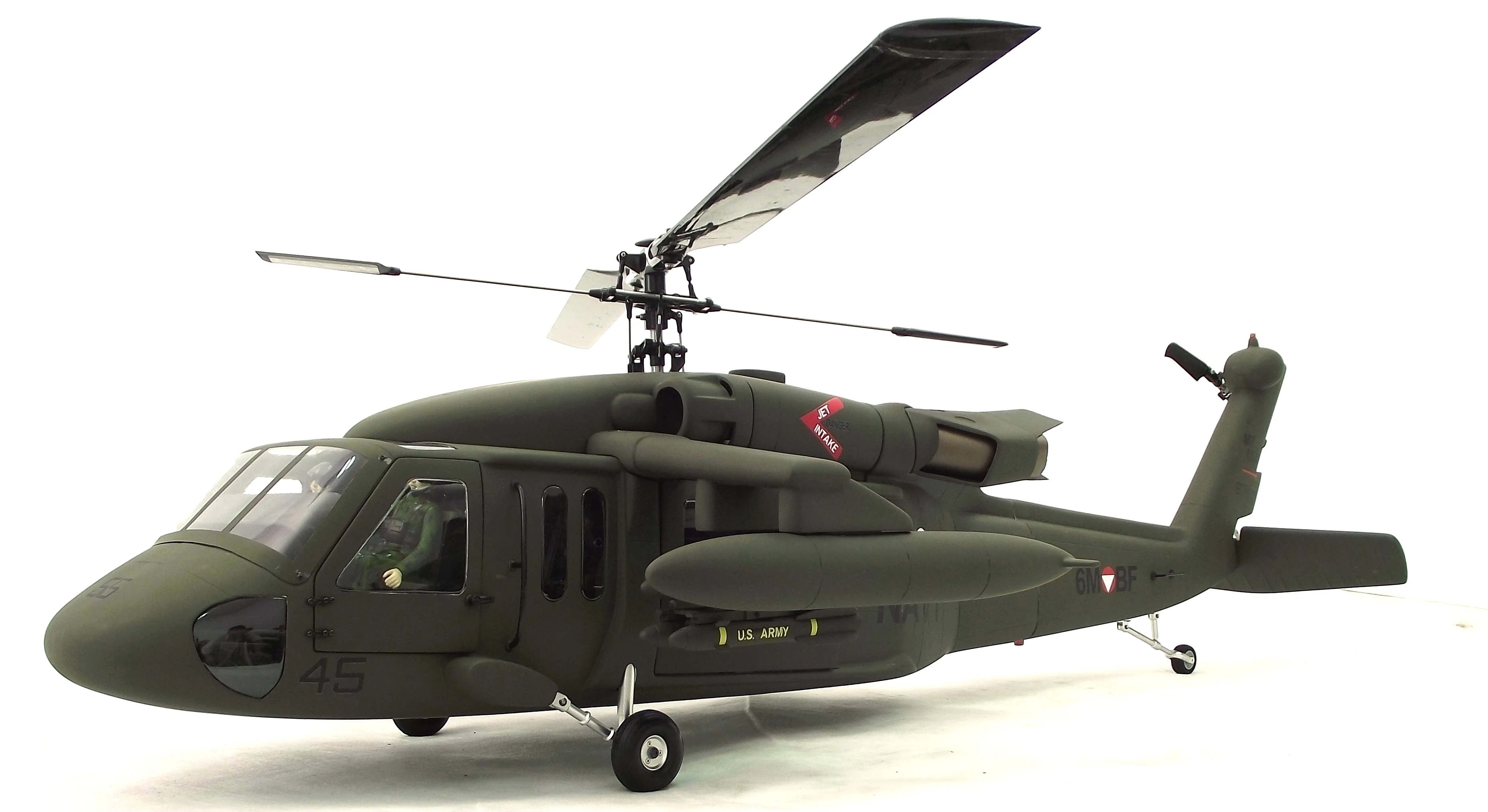 Roban 700 Size Fiberglass Fuselage For UH60 / UH-60 Sea Hawk / JAYHAWK Black Hawk Helicopter